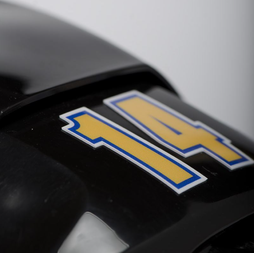 Helmet Numbers Decals